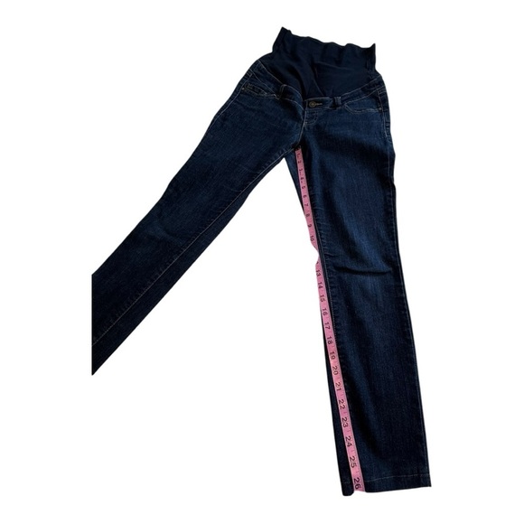 Thyme Maternity Dark Wash Denim Maternity Jeans - Size Small - Picture 9 of 12